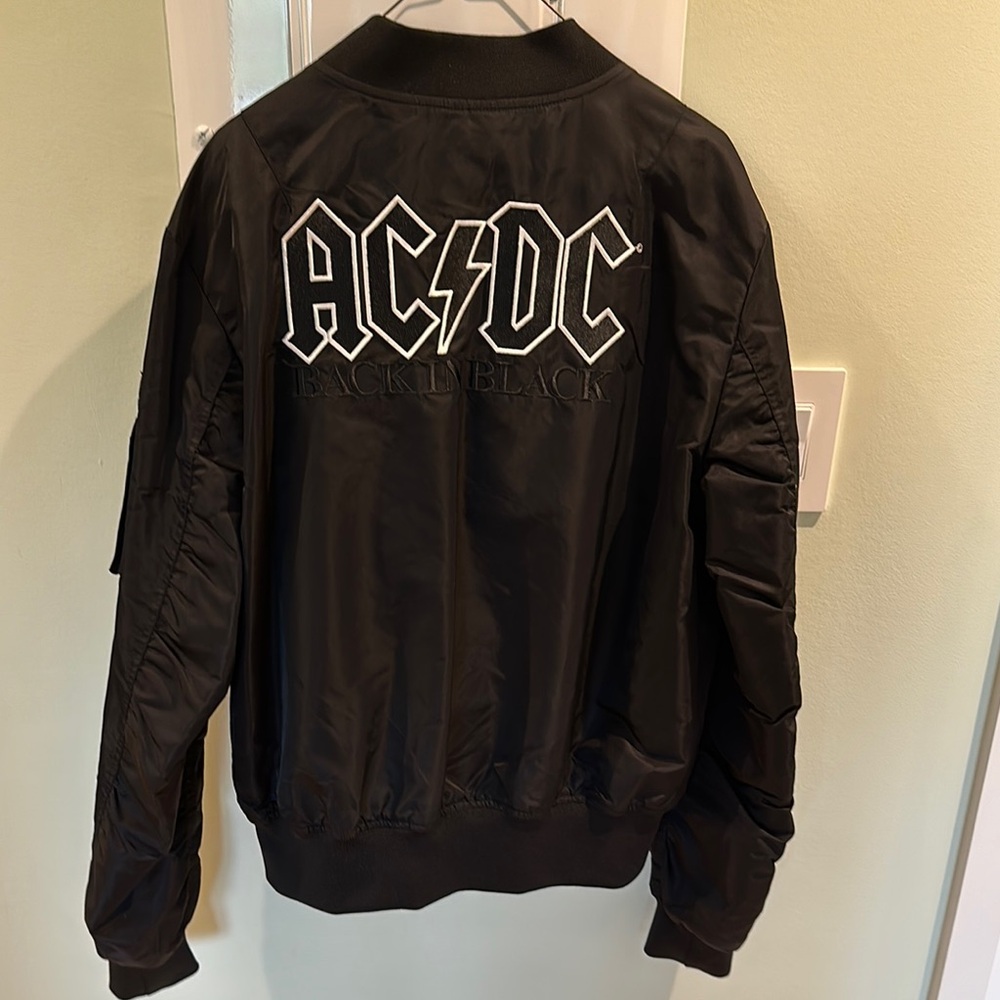 AC/DC Back In Black Bomber Jacket By ElevenParis